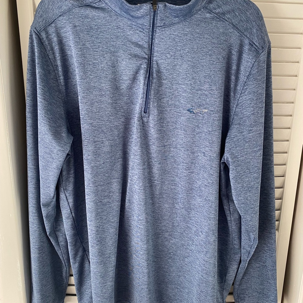 Blue Quarter-Zip Pullover